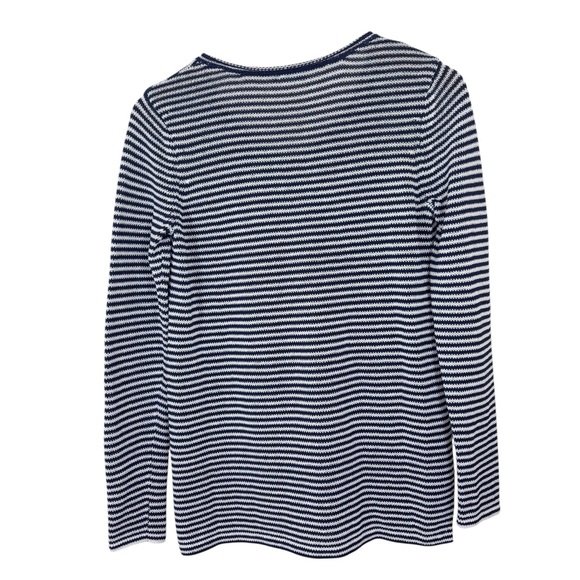 J.McLaughlin Striped V-Neck Sweater‎ Small - Picture 3 of 10